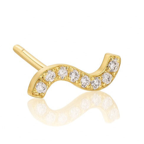 The ֿDiamond Wave Earring