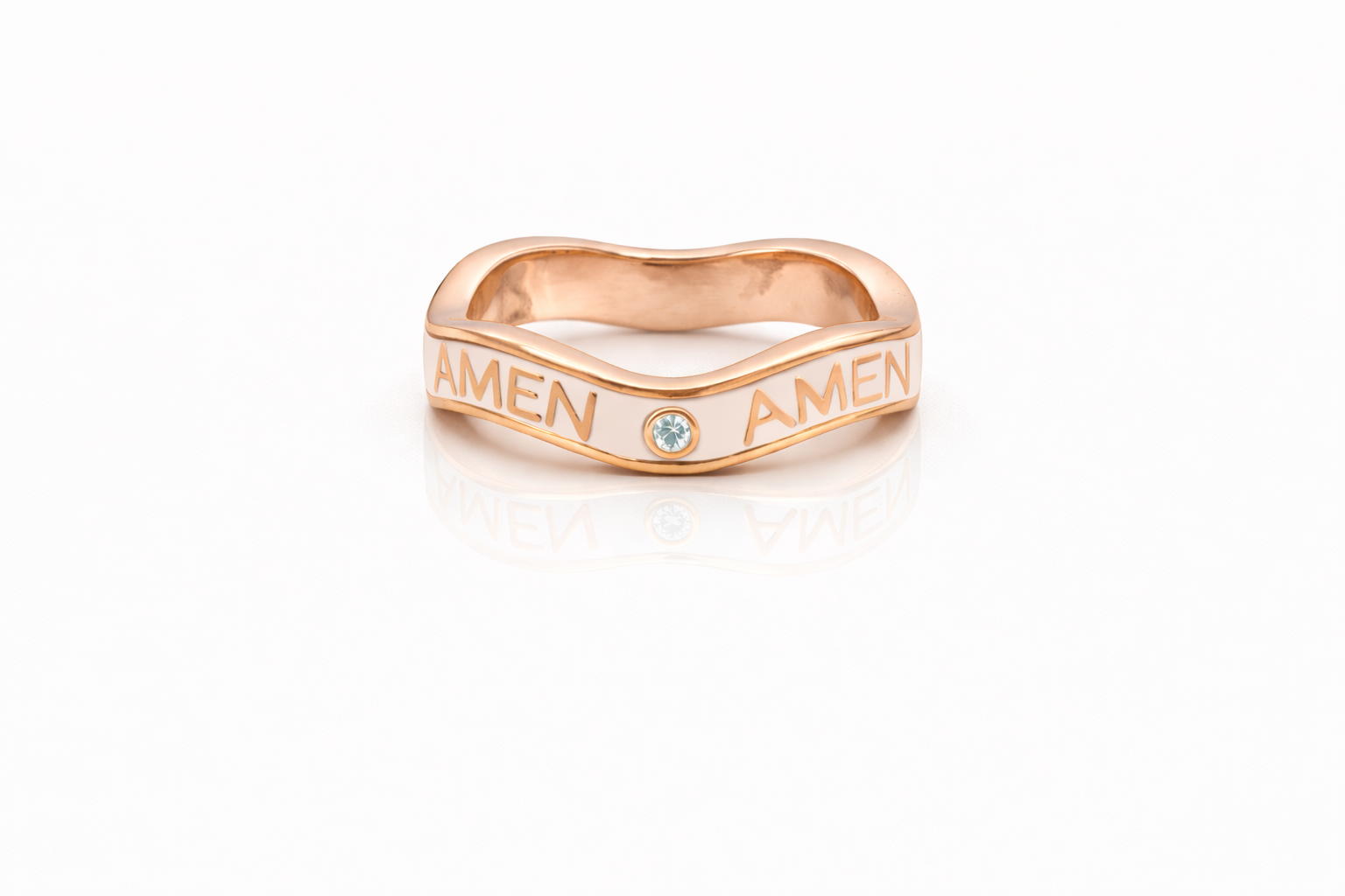 Wishful Ring - Blush Enamel