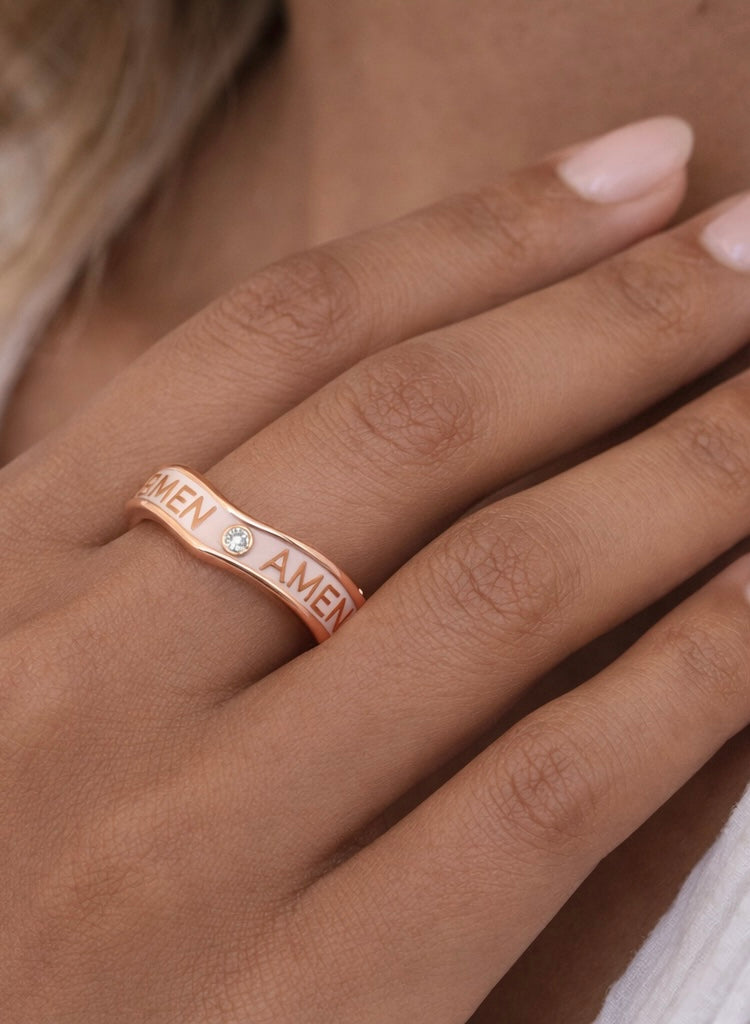 Wishful Ring - Blush Enamel